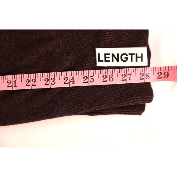 Cardigan Sweater by Mossimo Long Sleeve V-Neck Button-Up/ Brown Wool Size L/G - Picture 8 of 10